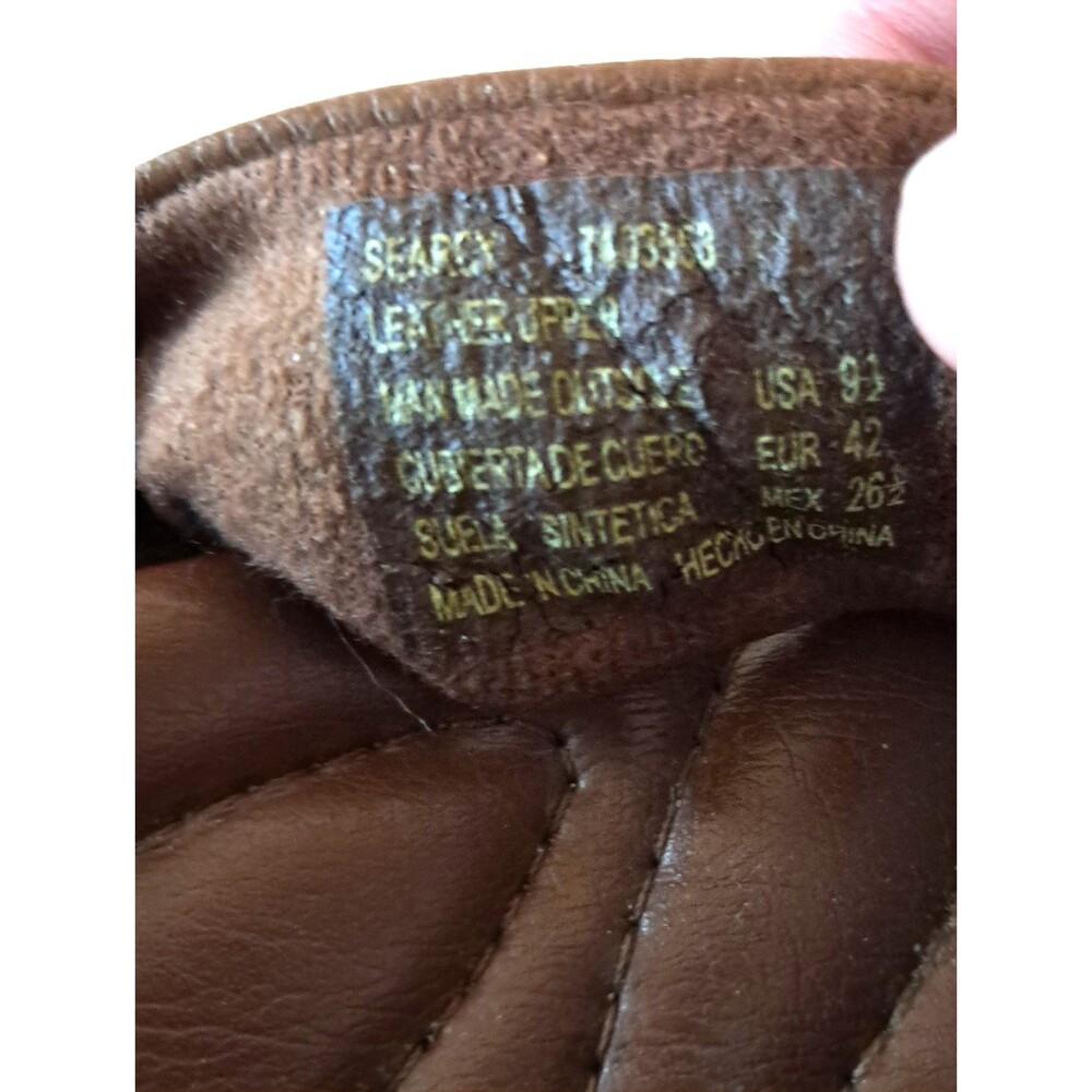Earth Spirit Gelron 2000 Wedge Sandals Brown Leather Shoes Women size 9.5 - Picture 15 of 16